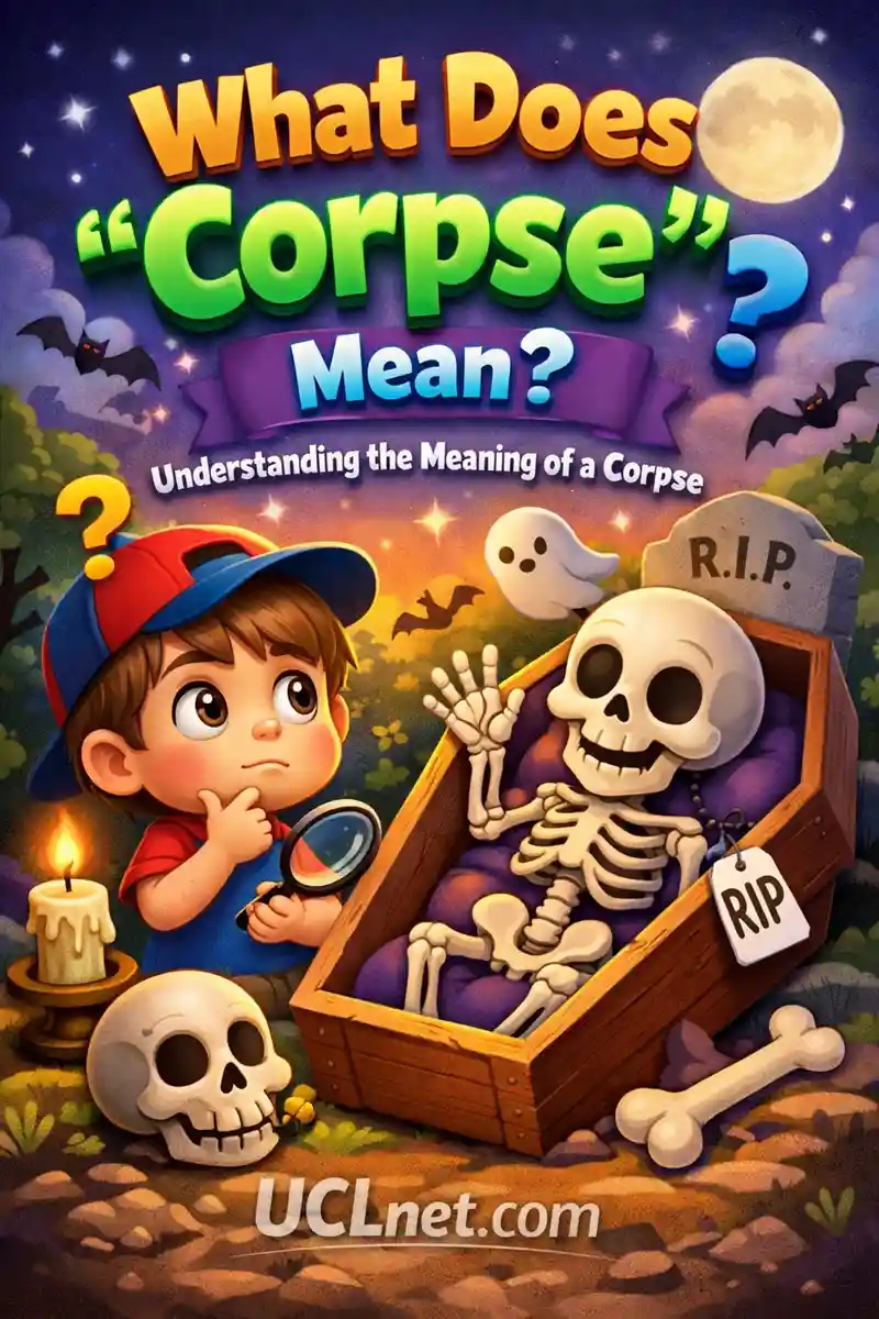 Meaning of Corpse for Kids – UCLnet.com Educational Infographic Colorful educational infographic explaining corpse meaning for kids – UCLnet.com