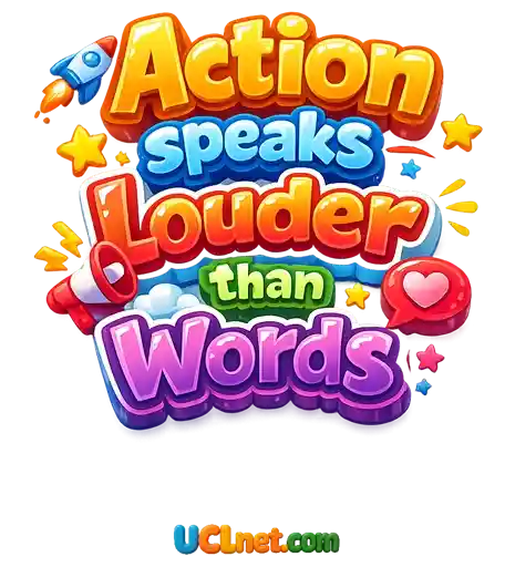 English Proverb: Actions speak louder than words English Proverb: Actions speak louder than words in UCLnet.com