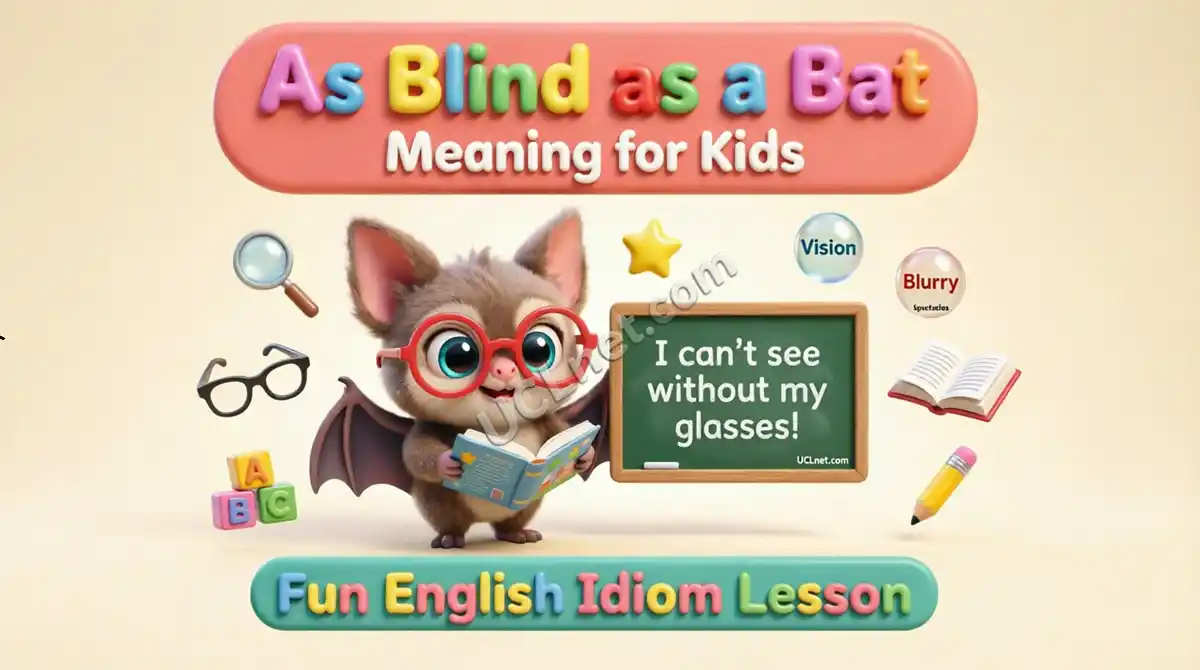 As Blind as a Bat Meaning for Kids - UCLnet.com As Blind as a Bat Meaning for Kids cute bat classroom infographic - UCLnet.com