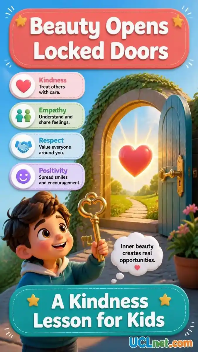 Beauty Opens Locked Doors Beauty opens locked doors infographic for kids - UCLnet.com