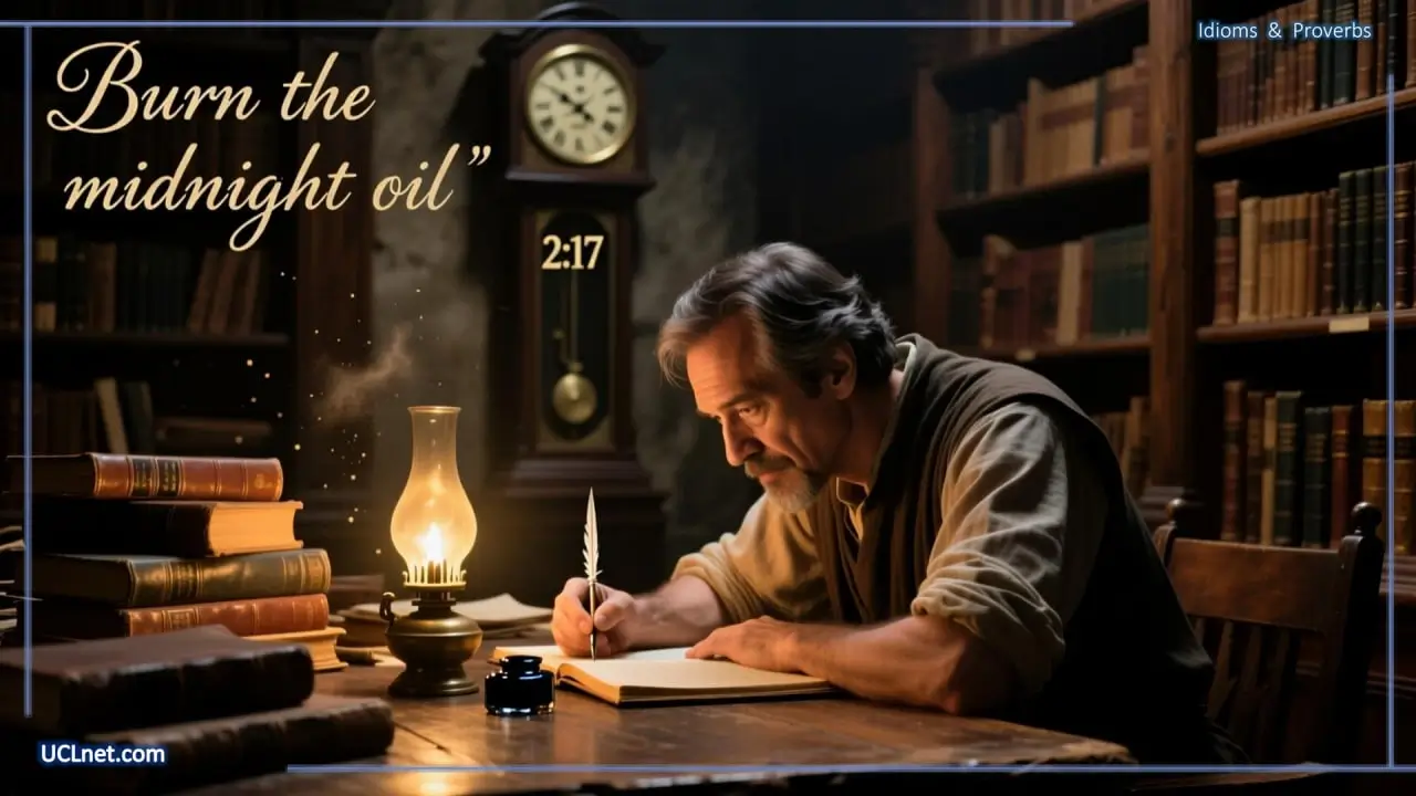 Burn the midnight oil—تا بوق سگ کار کردن