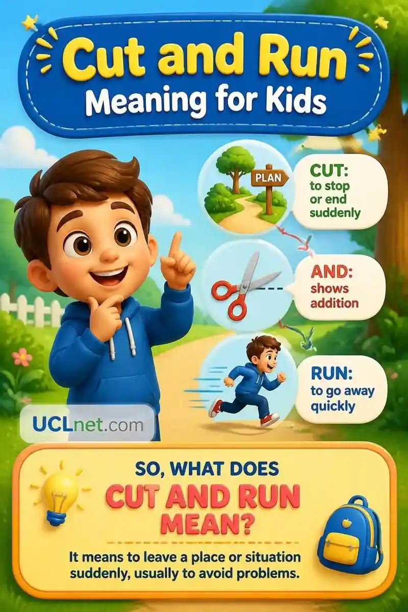 Cut and run meaning kids - UCLnet.com Cute little children running happily in a sunny park while learning the cut and run meaning on UCLnet.com