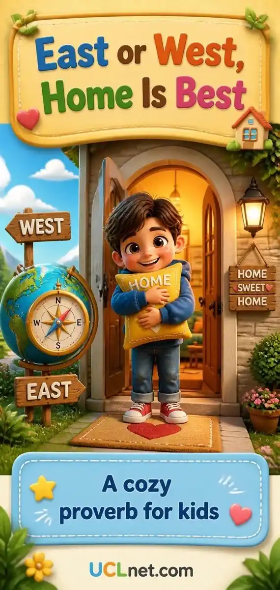 East or West Home Is Best - UCLnet.com East or West, Home Is Best proverb for kids - UCLnet.com