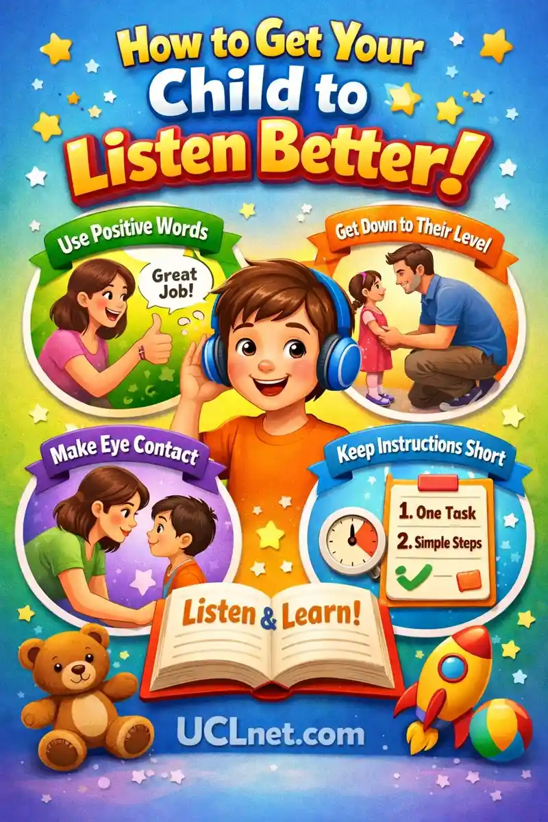 Enjoy Learning English – Soft Color 3D Infographic – UCLnet.com. Soft‑color 3D educational infographic for kids showing fun ways to enjoy learning English with colorful icons and child‑friendly design – UCLnet.com.