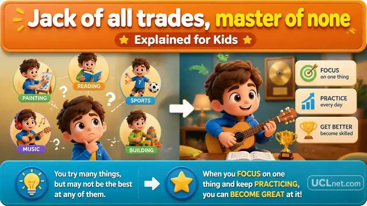 Jack of all trades meaning for kids infographic - UCLnet.com