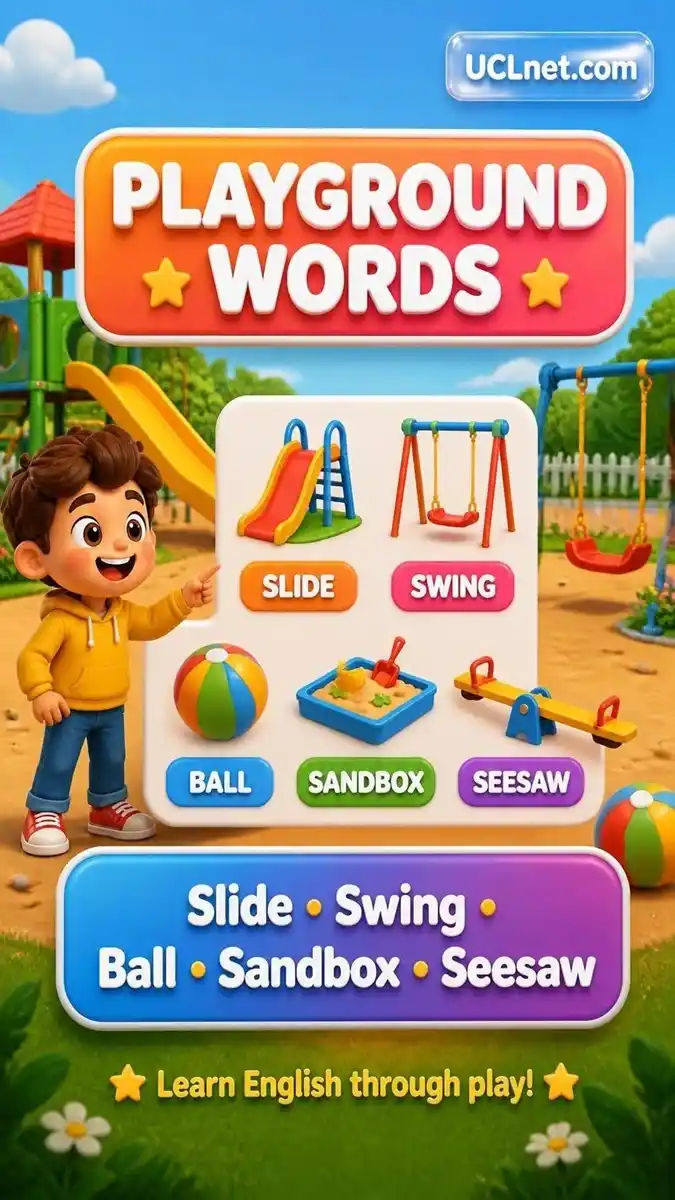  Kids Playground Vocabulary learning with fun action words and children – UCLnet.com