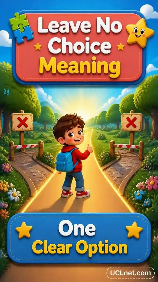 Leave no choice meaning parenting infographic for children - UCLnet.com