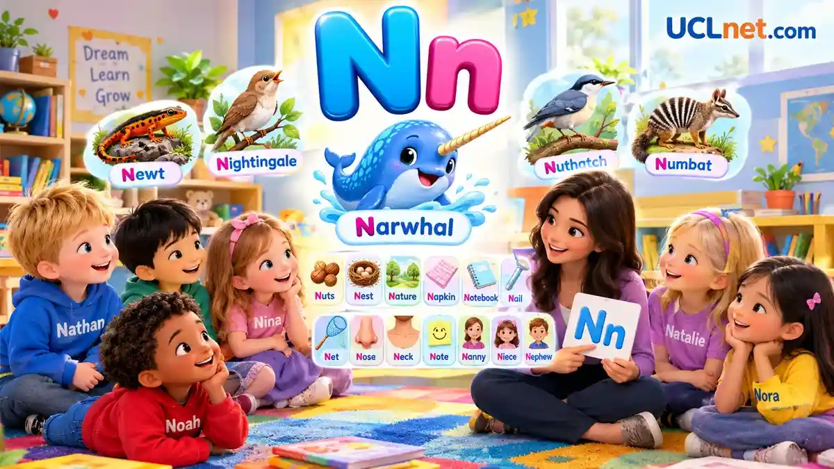Letter N for Kids – Narwhal Adventure - UCLnet.com Letter N for Kids: 3D Narwhal Adventure with Alphabet Animals and Preschool Children - UCLnet.com