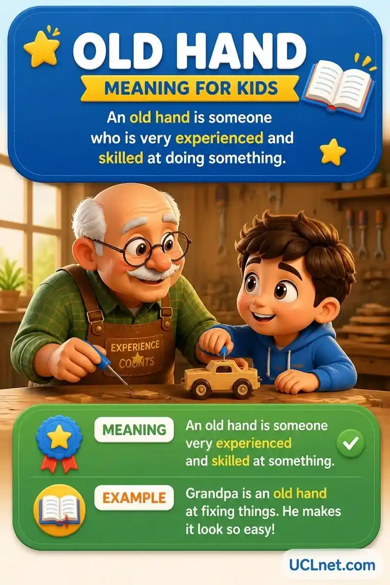 Old hand worksheet for children – UCLnet.com Old hand worksheet and quiz for children to practice learning – UCLnet.com
