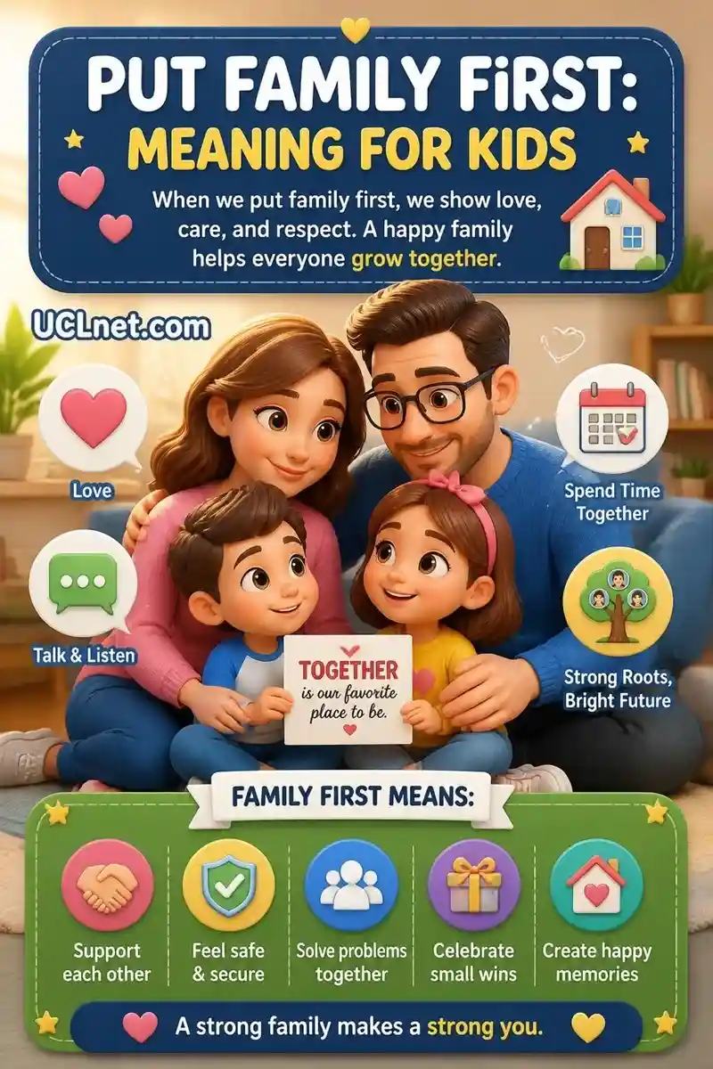  Family-first meaning for kids infographic - UCLnet.com