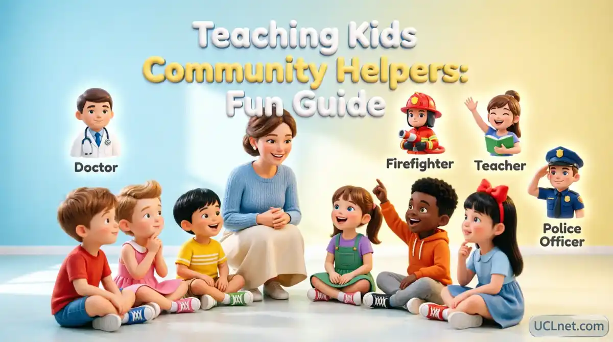 Teaching Kids Community Helpers Guide - UCLnet.com 3D kids learning community helpers vocabulary with teacher - UCLnet.com