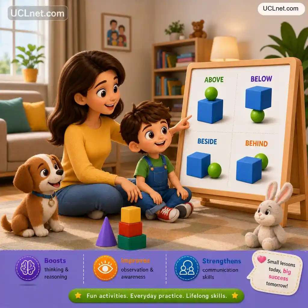HD landscape scene of a mother teaching spatial concepts to her child – UCLnet.com