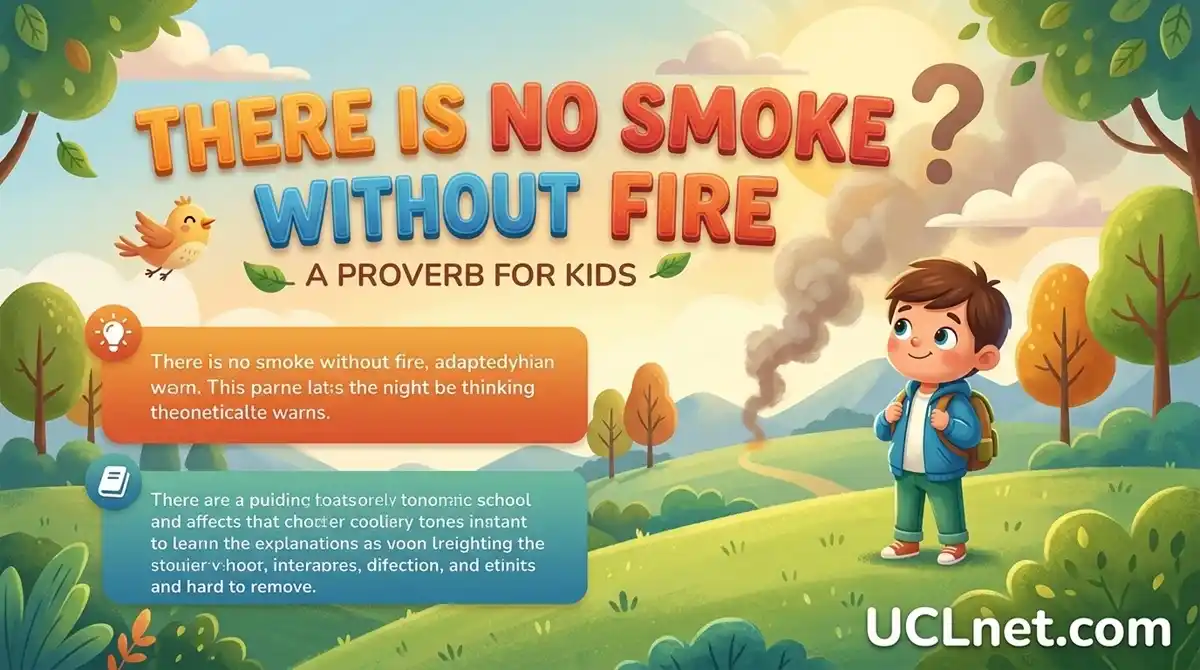 There is no smoke without fire meaning for kids - UCLnet.com Educational infographic about there is no smoke without fire meaning for kids idiom guide - UCLnet.com