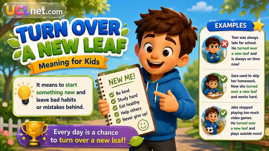 Turn Over a New Leaf meaning - UCLnet.com Turn Over a New Leaf meaning for kids with simple examples - UCLnet.com